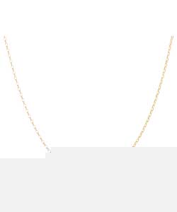 9ct Gold Oval Diamond Cut Belcher Chain -