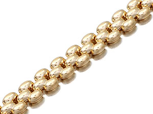 9ct Gold Panther Bracelet 7.25` - 078012