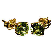 9ct Gold Peridot Earrings - Birthstone for August
