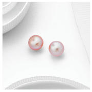9CT GOLD PINK FRESHWATER PEARL STUDS
