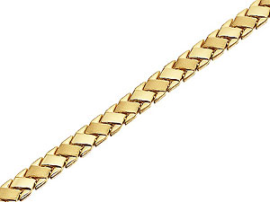 9ct Gold Ribbon Weave Bracelet - 078039