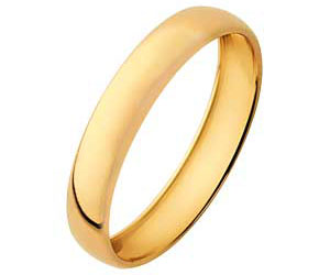 9ct Gold Rolled Edge Wedding Ring