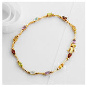 9ct Gold Semi Precious Bracelet