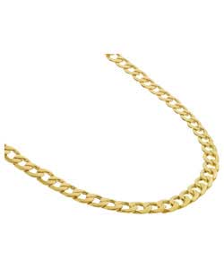 9ct gold Semi Solid 3/4oz Look Curb Chain