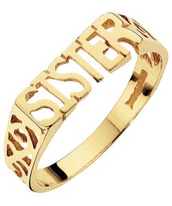 9ct Gold Sister Ring