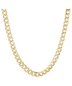 9ct Gold Solid Curb Chain - Approx Weight 2oz