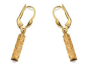 Triple Sided Star Design Earrings 30mm