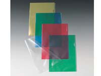 A D Class A4 green cut back folder with thumb hole for