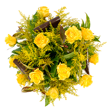 A Dozen Yellow Roses - flowers