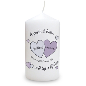 Perfect Love Wedding Candle