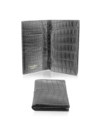 Black Crocodile Coat Wallet
