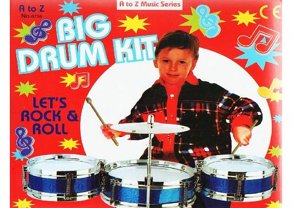 Big Drum Kit - Childrens Toy Musical Instrument