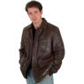 BROWN LEATHER COAT and#39;45Eand39;