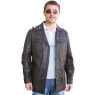 BROWN LEATHER JACKET by OFFSET `AFARI 200`