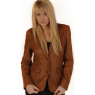 LADIES LEATHER 2-BUTTON BLAZER and#39;44Cand39;