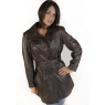 LADIES LEATHER TRENCH COAT by TORUS `0G`