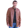 LEATHER COAT by OFFSET `00`