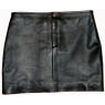 A W Rust LEATHER HIPSTER SKIRT `ARRIE`