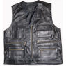 MENS LEATHER WAISTCOAT and#39;FISHERMANand39;
