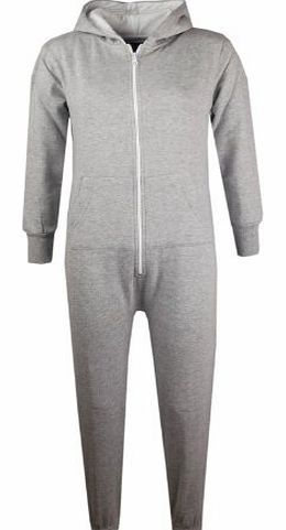 a2z4kids Unisex Kids Plain Colour Onesie - Grey - 11-12 Years