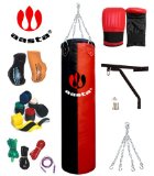 Punch Bag Set Red and Black
