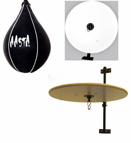 Aasta Speedball Platform White, Boxing Speed Ball Assorted Colours Speed Ball Stand (Black)