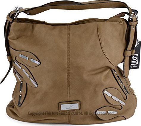 AB Collezioni Ladies Large Designer Italian Tote Handbag Womens Faux Leather Shoulder Bag