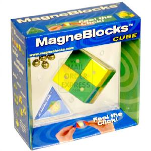 Magneblocks Cube Green Yellow