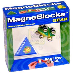 Magneblocks Gear Green Yellow