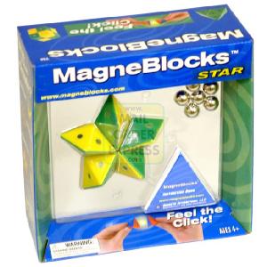 Magneblocks Star Green Yellow