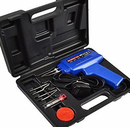 AB Tools Electric Soldering Iron Kit Set with Solder/Flux 100W Gun amp; Carry Case TE656