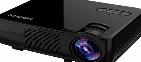 AbdTech  2600 Lumens LED Home Theater Projector Support HD 1080P Video- 5.0 Inch LCD TFT Display With Optical Keystone USB/AV/HDMI/VGA