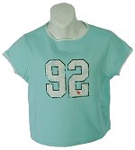 & Fitch Ladies 92 Logo T/Shirt Minty Green Size X-Large