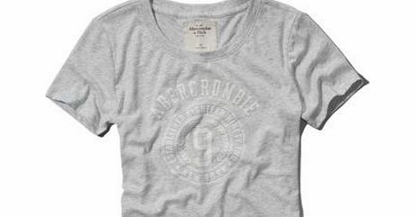 Womens / Girls Designer Short Sleeve Cotton T-Shirt Light Grey Medium