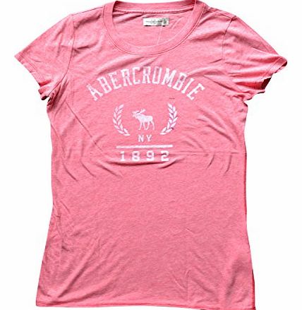 Womens Girls Designer Short Sleeve Cotton T-Shirt UNFINISHED TRIMS Pink Medium