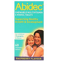 Abidec Chewable Multivitamin And Mineral Tablets