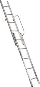 Abru, 1228[^]79307 38002 Abru Loft Ladder Aluminium 2-Section