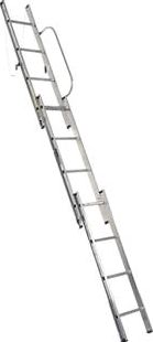 Abru, 1228[^]67076 38003 Abru Loft Ladder Aluminium 3-Section