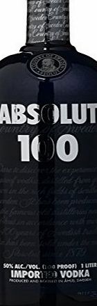 Absolut 100 Black Label Vodka 1 Litre