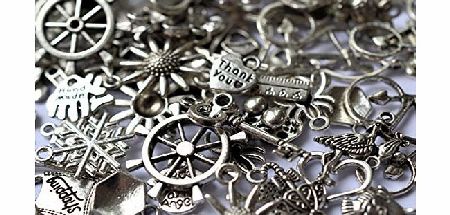 **SPECIAL OFFER** 30G Mixed Antique Silver Plated Pendant Charms (20-50pcs)ALSO AVAILABLE IN ANTIQUE BRONZE PLATED by AC.Crafts