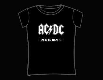 AC/DC Back In Black Skinny T-Shirt