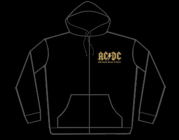AC/DC For Those About To Rock Zip Hoodie