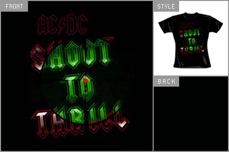 ac/dc (Shooter) Fitted T-shirt cid_5729skbp