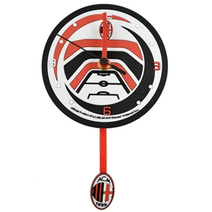 AC Milan  AC Milan PVC Wall Clock With Pendulum