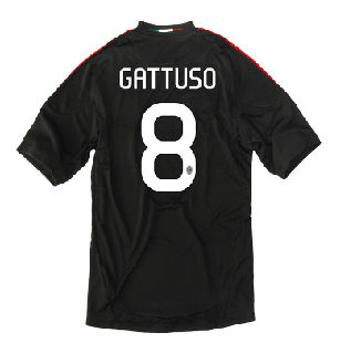 AC Milan Adidas 2010-11 AC Milan 3rd Shirt (Gattuso 8)