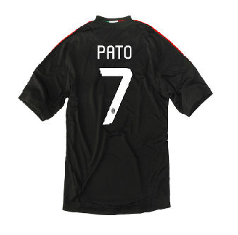 AC Milan Adidas 2010-11 AC Milan 3rd Shirt (Pato 7)