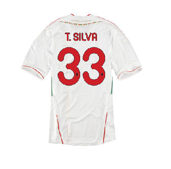 Adidas 2011-12 AC Milan Away Shirt (T. Silva 33)
