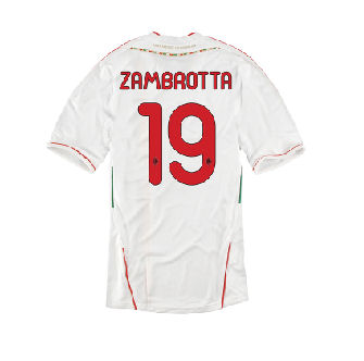 AC Milan Adidas 2011-12 AC Milan Away Shirt (Zambrotta 19)