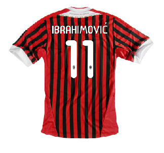 Adidas 2011-12 AC Milan Home Shirt (Ibrahimovic 11)