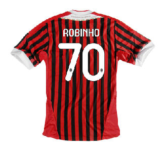 Adidas 2011-12 AC Milan Home Shirt (Robinho 70)